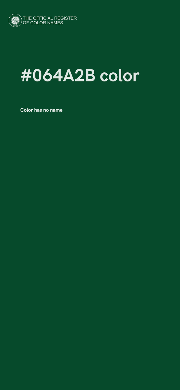 #064A2B color image