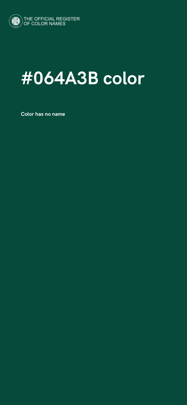 #064A3B color image