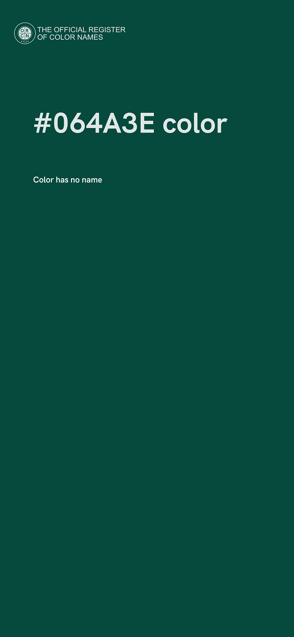#064A3E color image