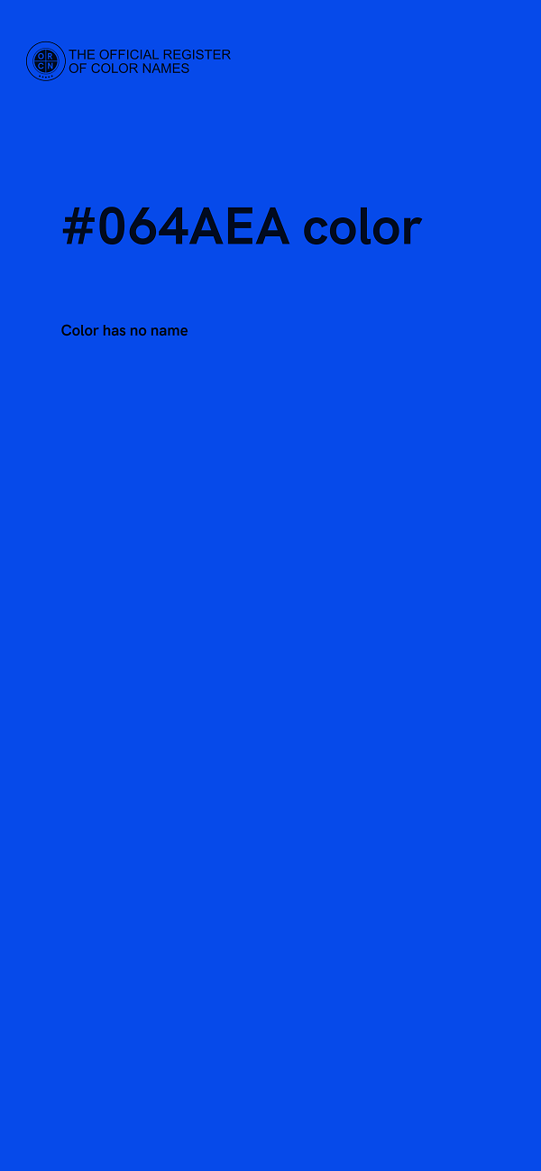 #064AEA color image