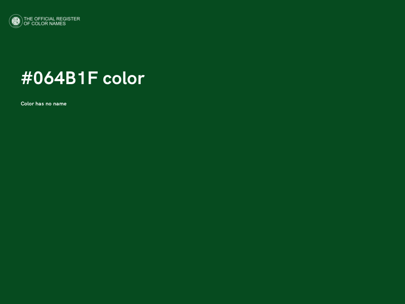 #064B1F color image