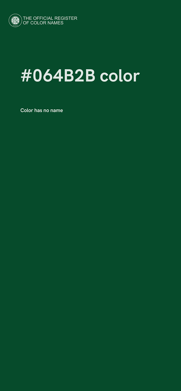 #064B2B color image