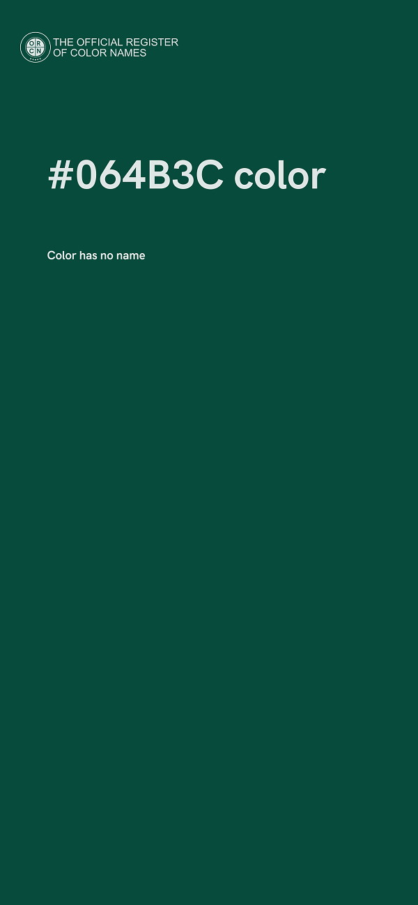 #064B3C color image