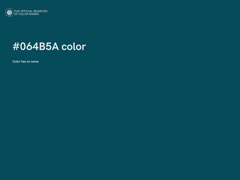 #064B5A color image