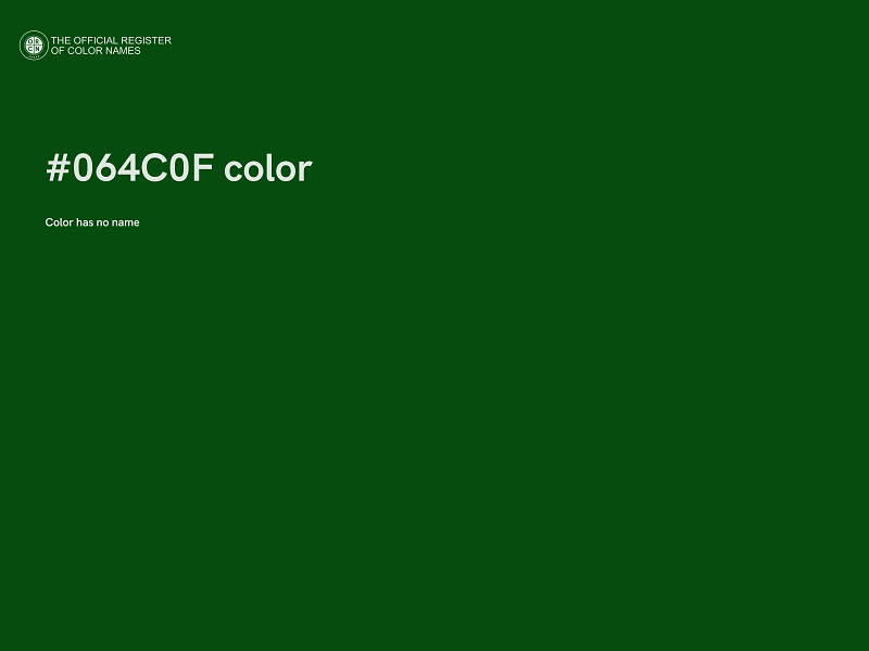 #064C0F color image