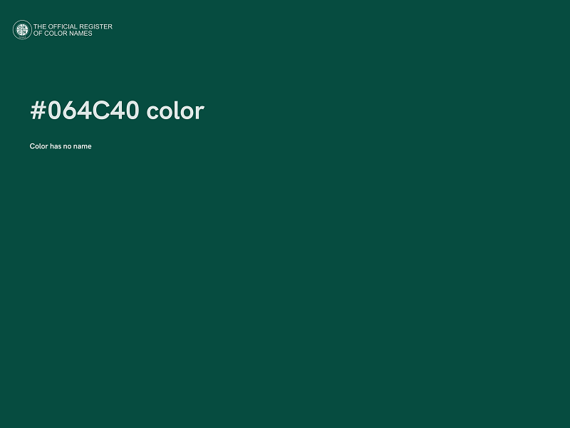 #064C40 color image