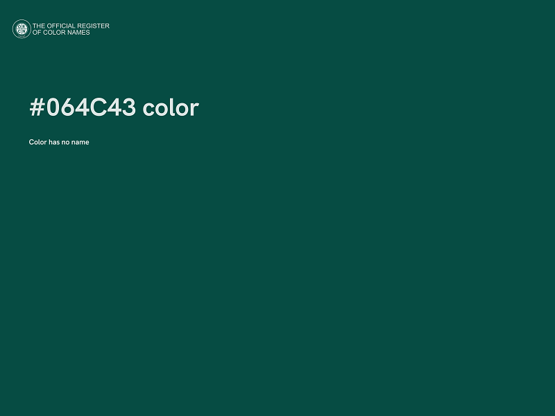 #064C43 color image