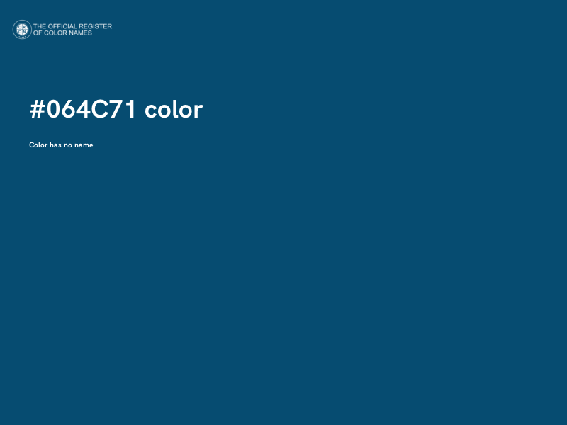 #064C71 color image