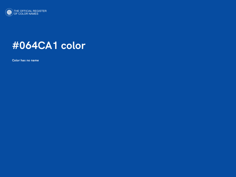 #064CA1 color image