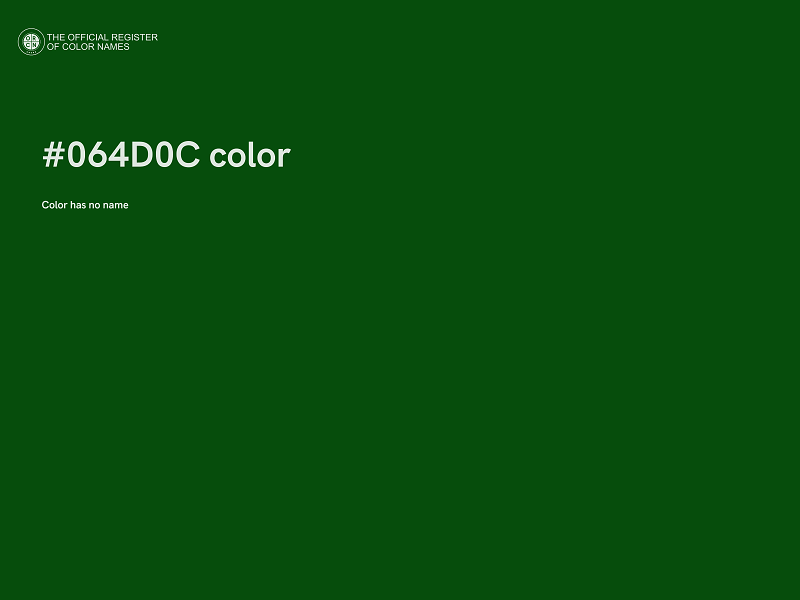 #064D0C color image