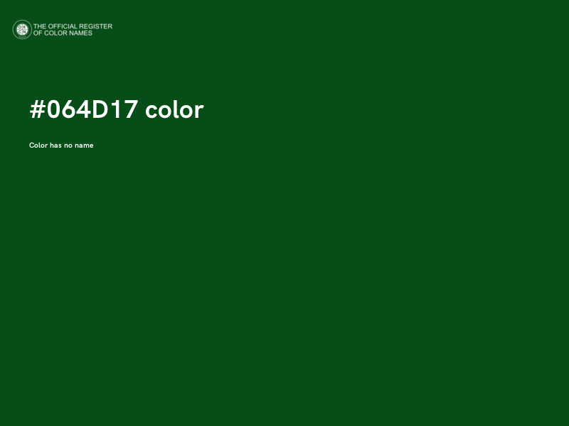 #064D17 color image