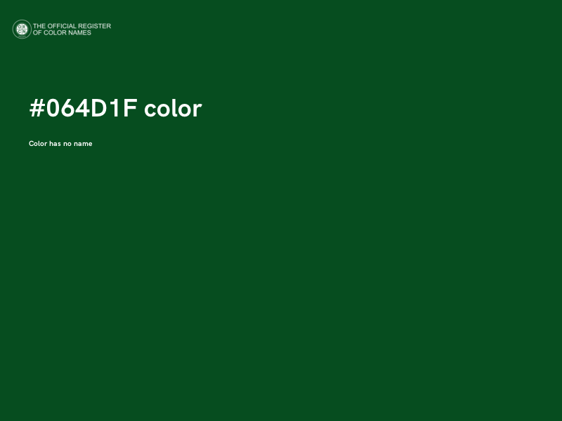 #064D1F color image
