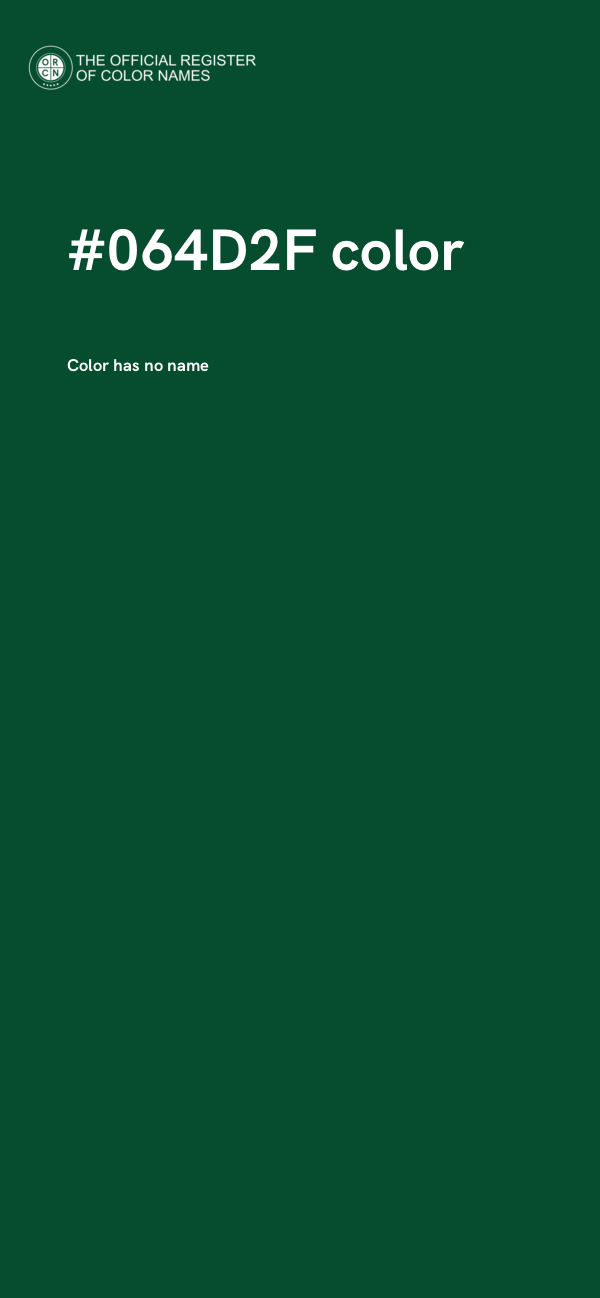 #064D2F color image