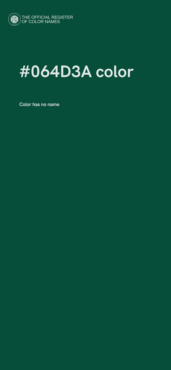 #064D3A color image