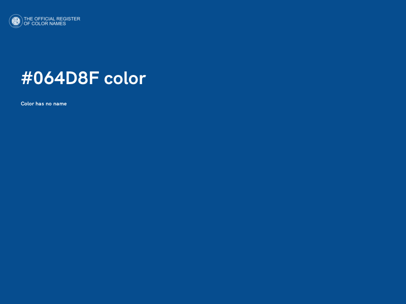 #064D8F color image