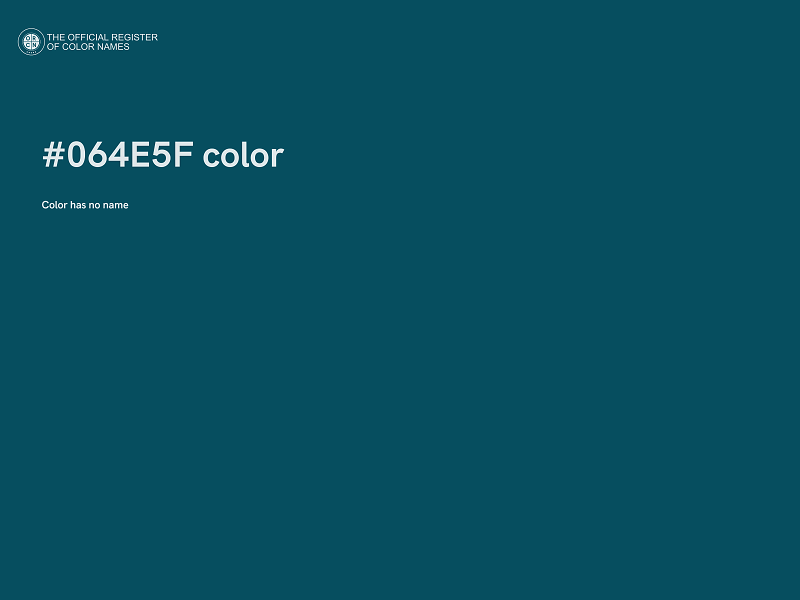 #064E5F color image