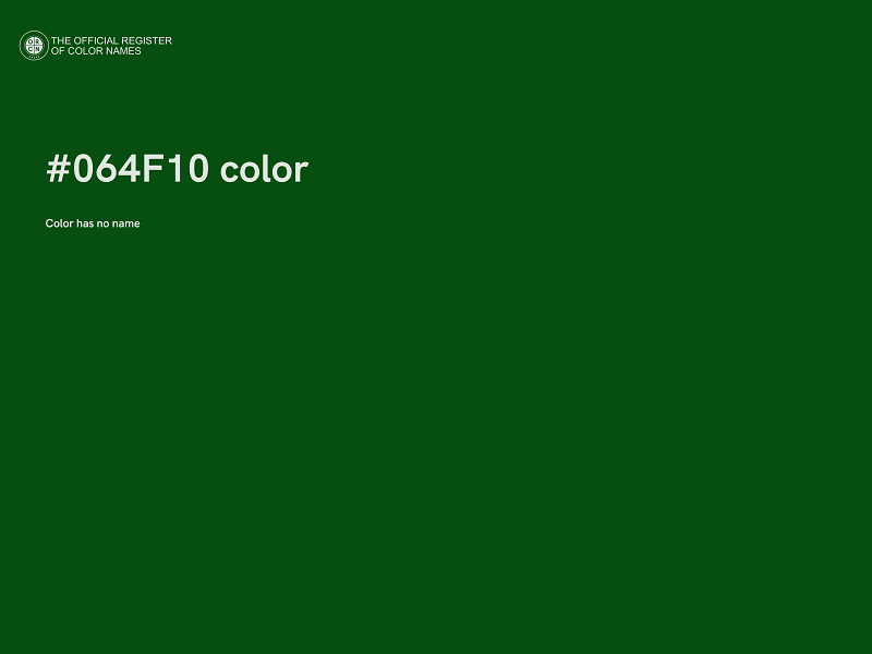 #064F10 color image