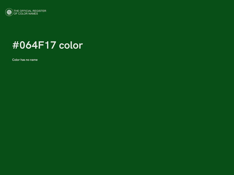 #064F17 color image