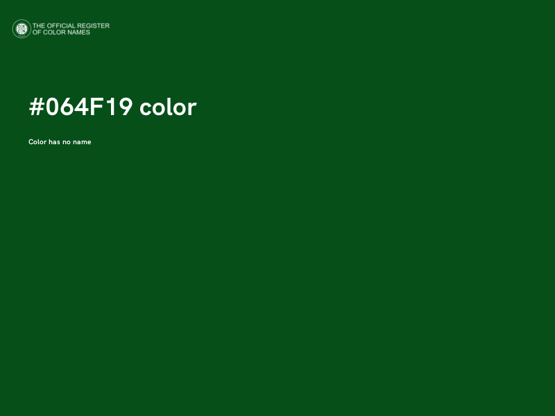 #064F19 color image