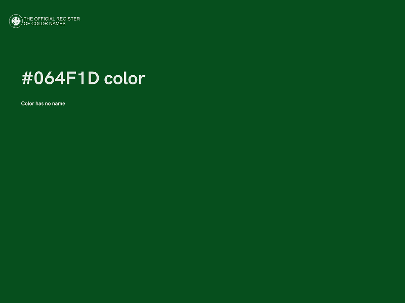 #064F1D color image