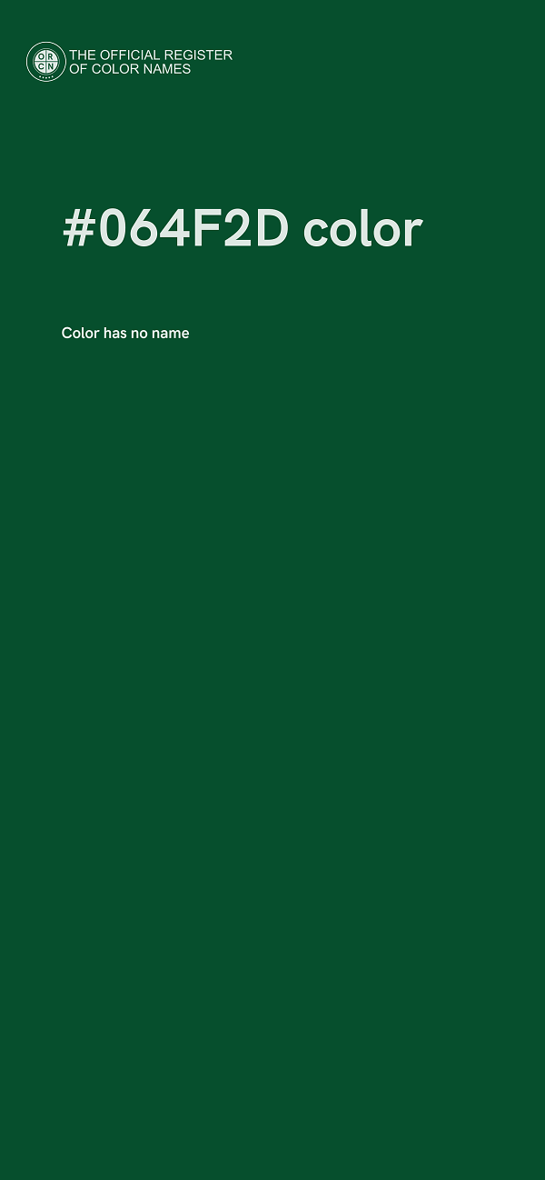 #064F2D color image