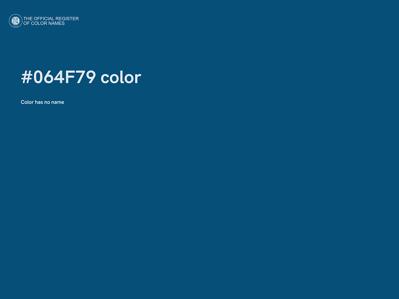 #064F79 color image