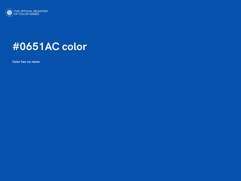 #0651AC color image