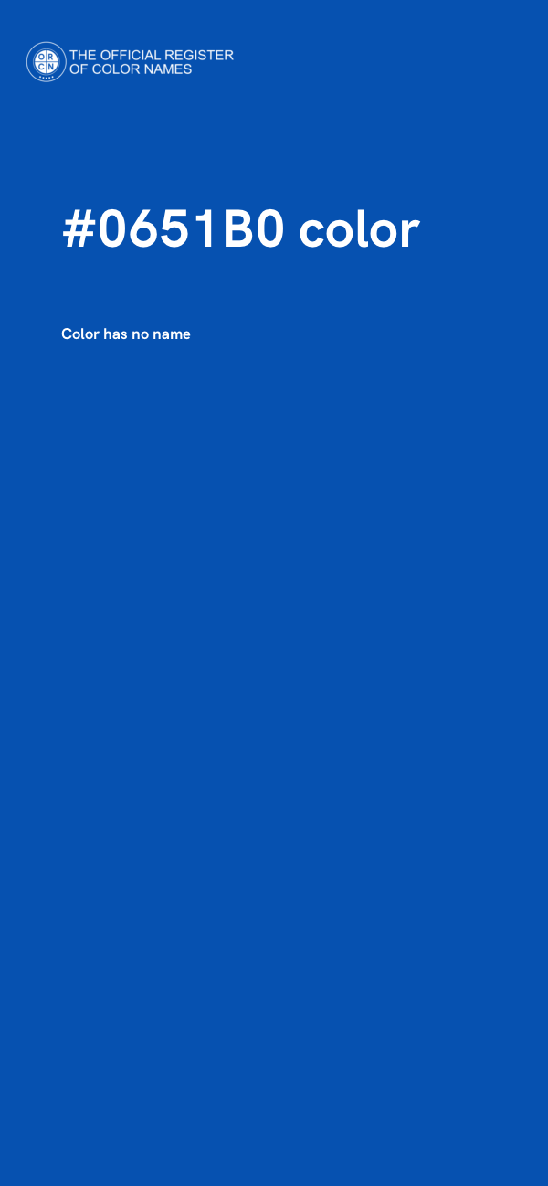 #0651B0 color image