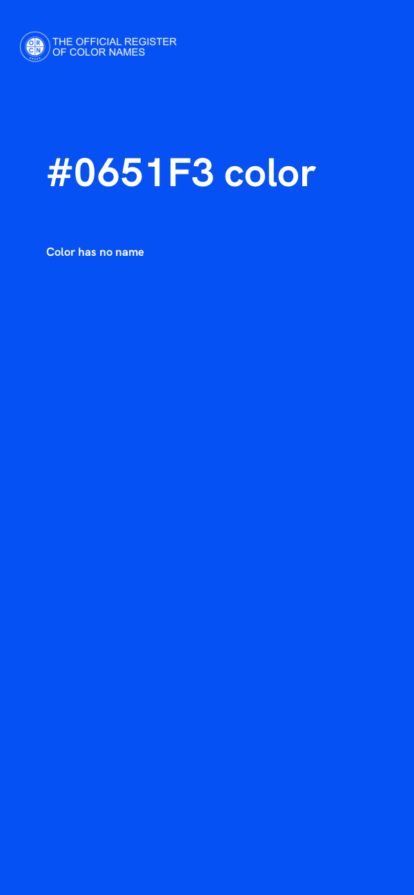 #0651F3 color image