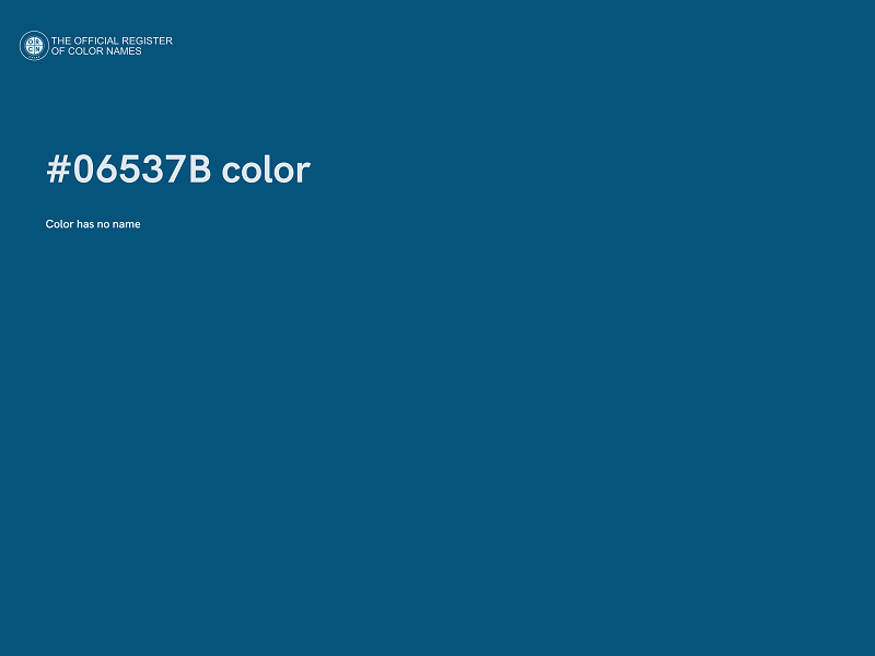 #06537B color image