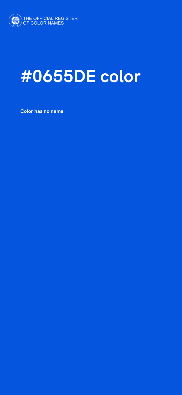 #0655DE color image
