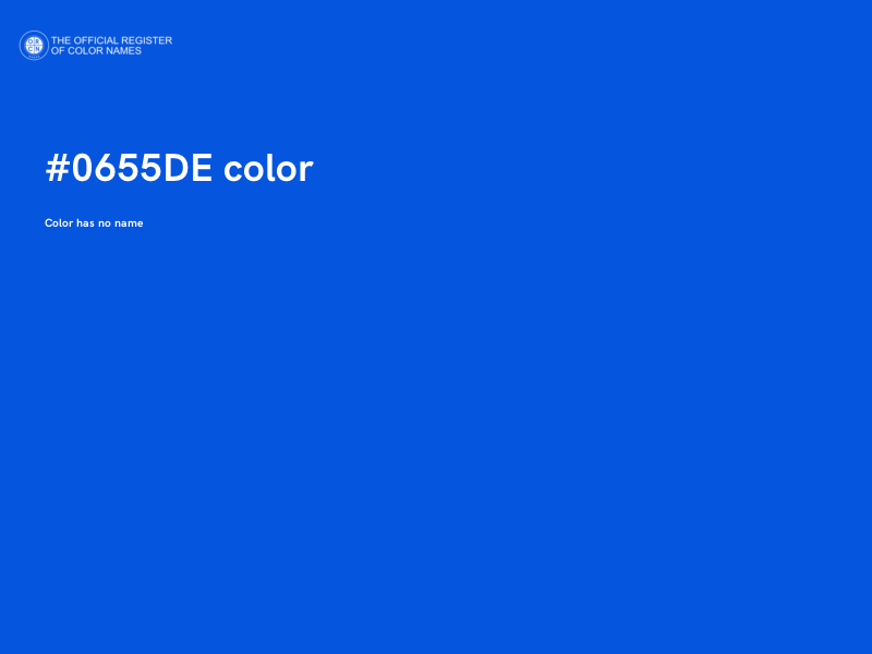 #0655DE color image