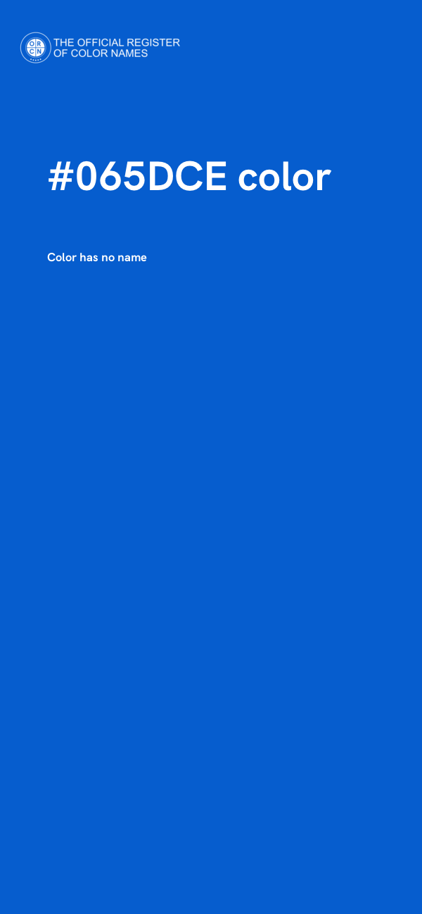 #065DCE color image