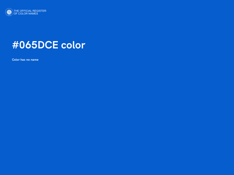 #065DCE color image