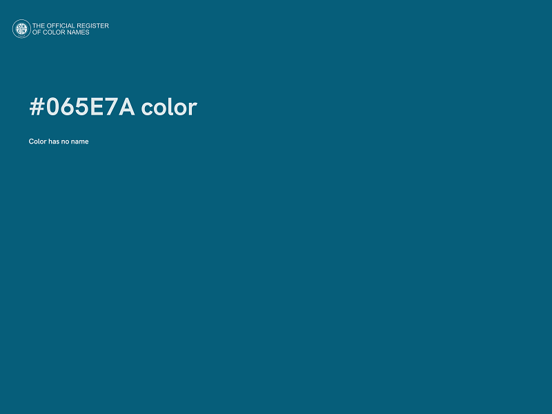 #065E7A color image