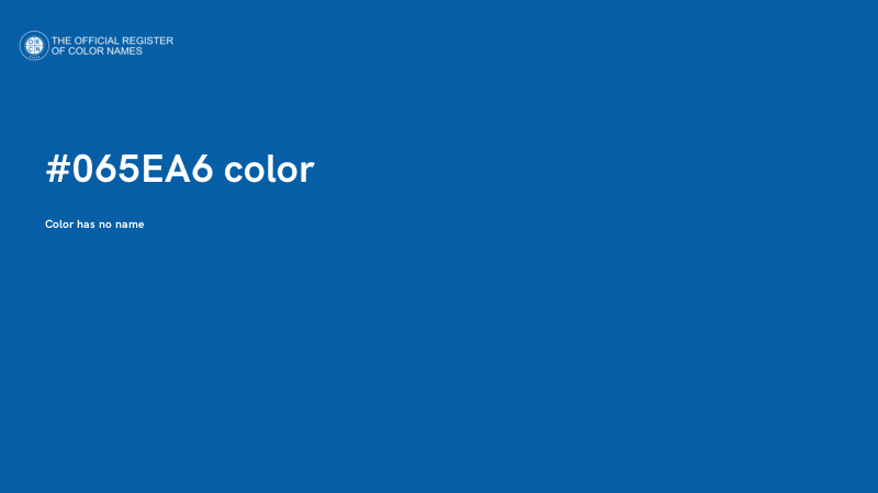 #065EA6 color image