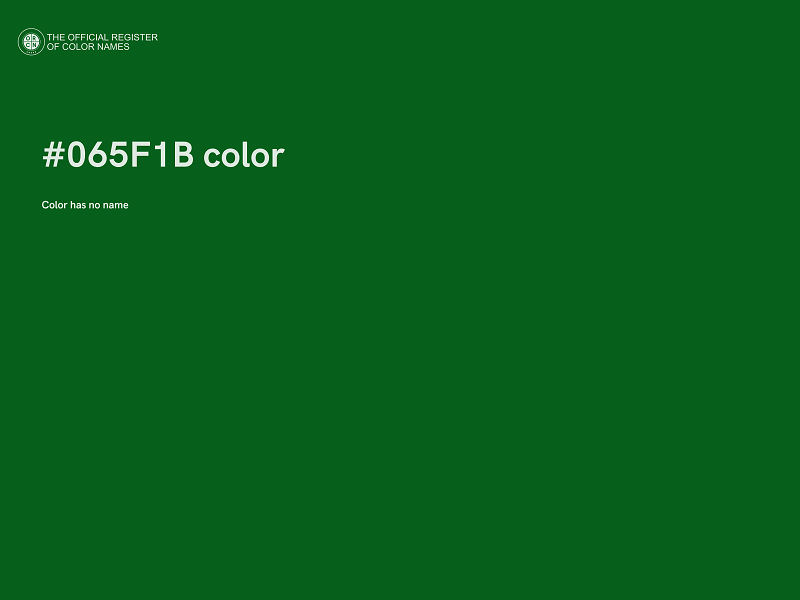 #065F1B color image