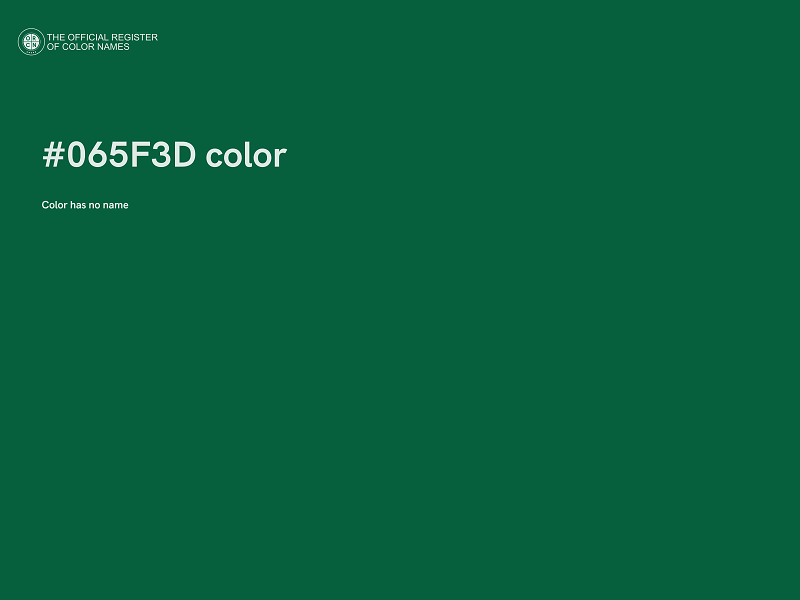 #065F3D color image