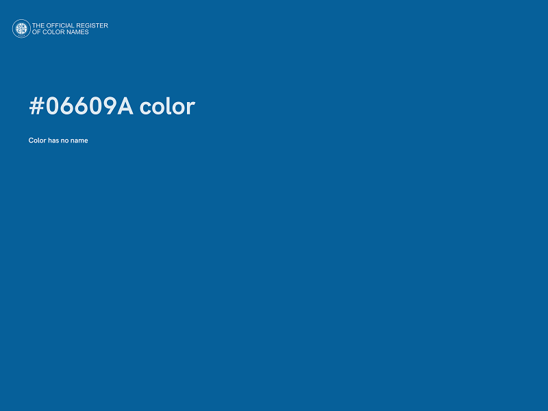 #06609A color image