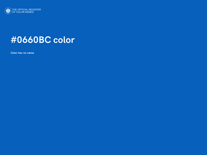 #0660BC color image