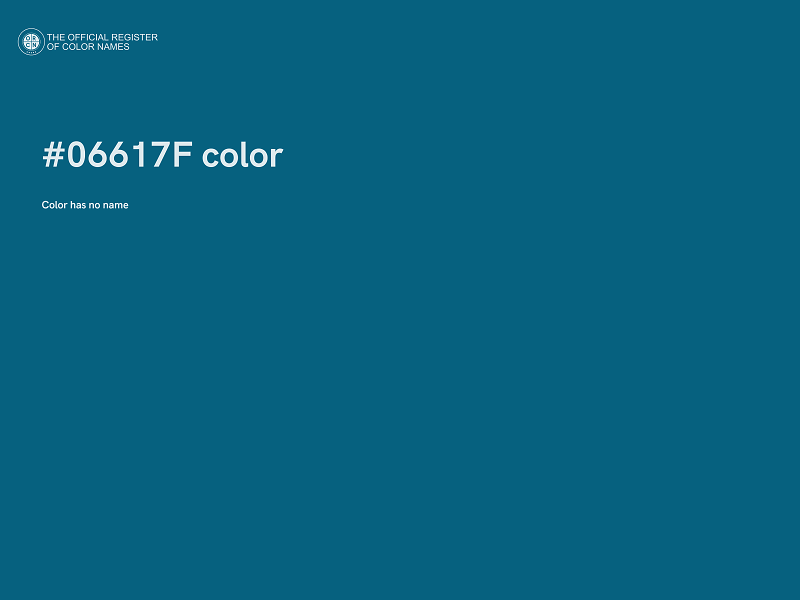 #06617F color image