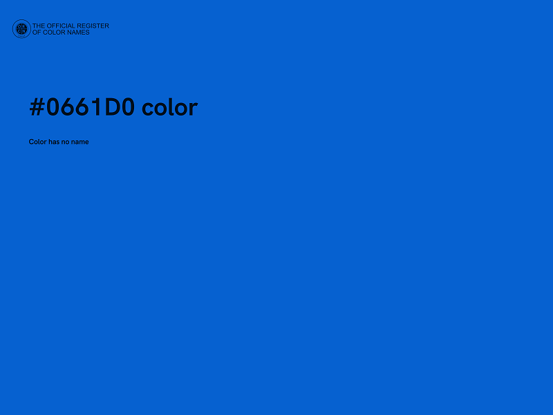 #0661D0 color image