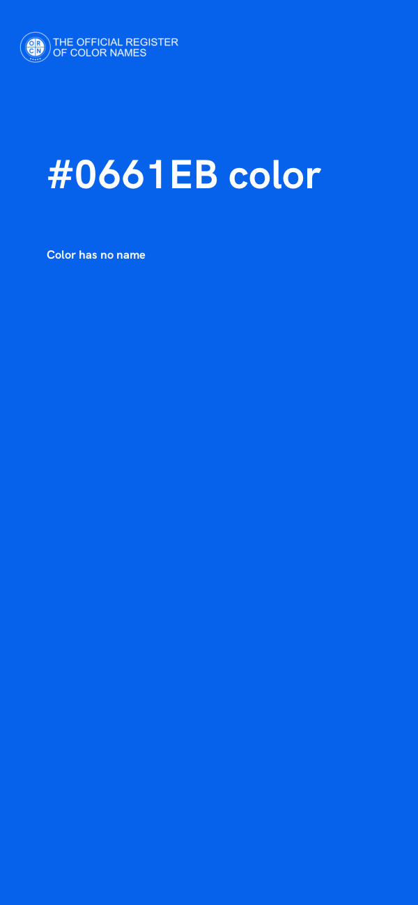 #0661EB color image