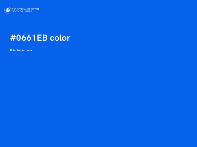#0661EB color image