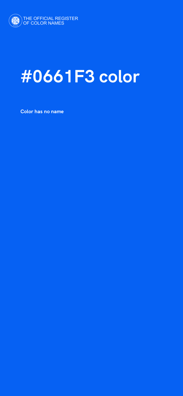 #0661F3 color image