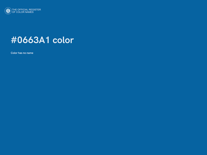 #0663A1 color image