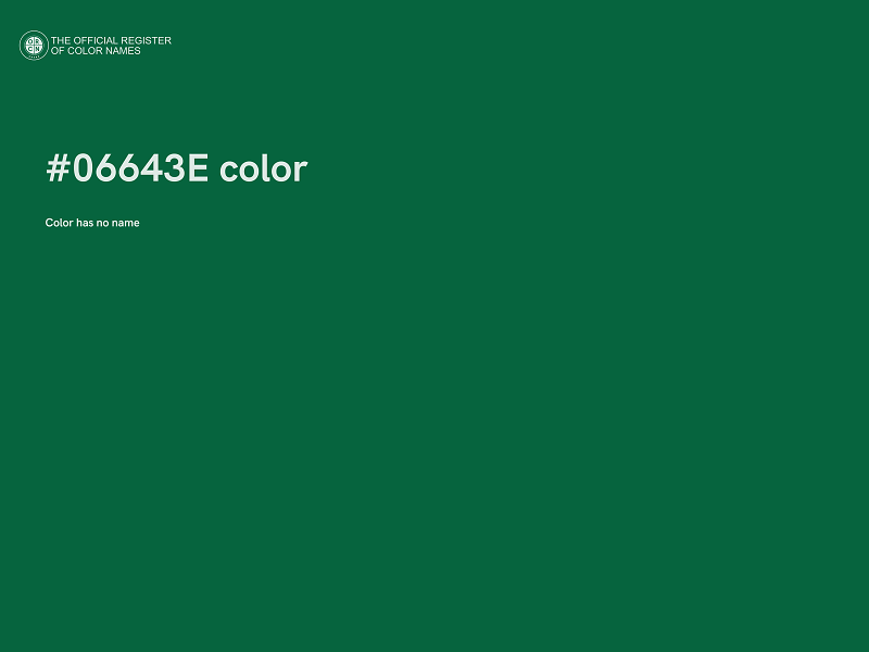 #06643E color image