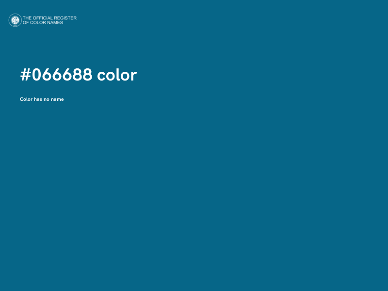 #066688 color image