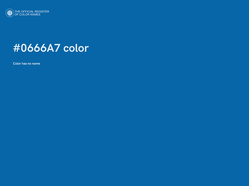 #0666A7 color image