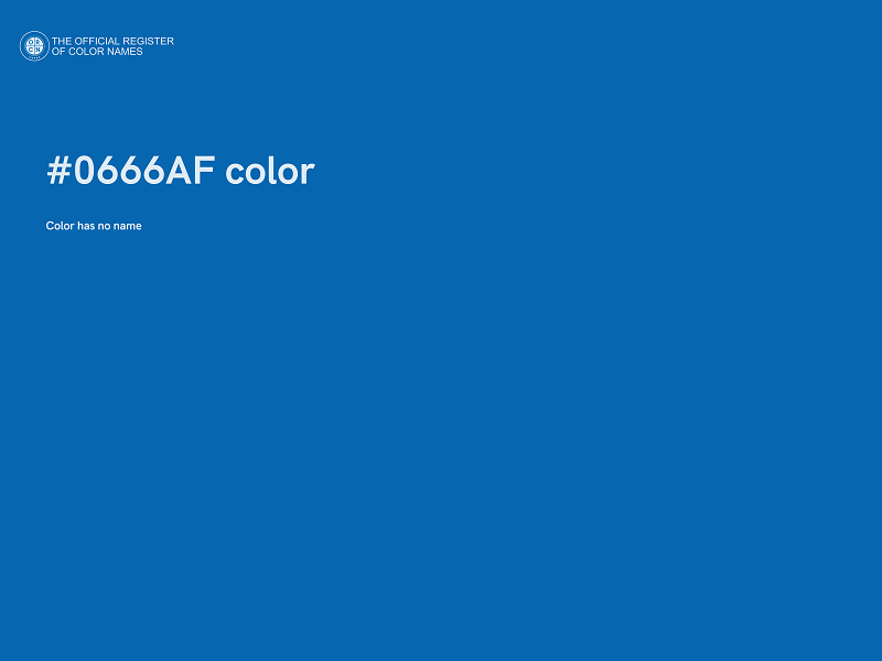 #0666AF color image